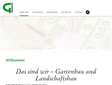 Tablet Screenshot of gramenz-galabau.de